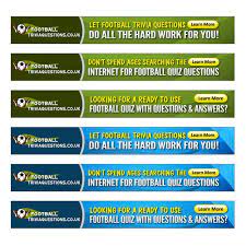 Hard trivia questions are supposed to be hard. Help Football Trivia Questions With A New Banner Ad Banner Ad Contest 99designs
