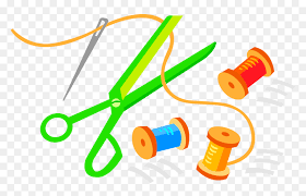 Sewing thread reels free photo. Vector Illustration Of Scissors With Sewing Needle Scissors Needle And Thread Clipart Hd Png Download Vhv