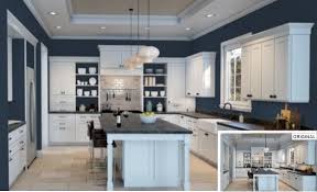 Stylish transitional kitchen with white cabinets. 25 Of The Best Blue Paint Color Options For Kitchens Home Stratosphere