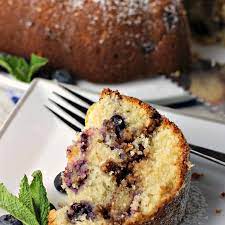 Blueberry Sour Cream Coffee Cake With Cake Mix gambar png