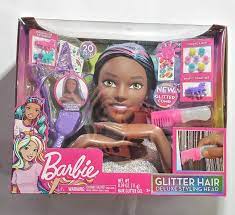 barbie glitter hair deluxe styling hair