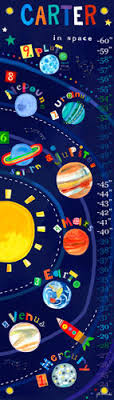 Childrens Growth Chart Solar System