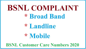bsnl complaint broadband landline