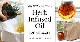 herb infused oil for skincare and salves