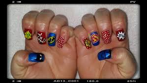 superhero nails by leezahh