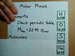 how to calculate molar m you