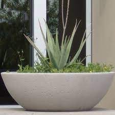 concrete wok pot planters garden