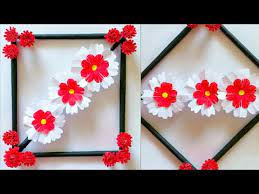 diy paper flower wall hanging simple