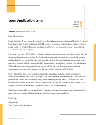 20 best loan application letter sles