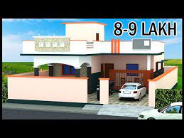 3 room with car parking house plan