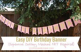 easy diy birthday banner no cutting