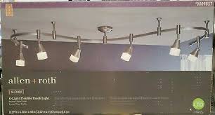 Allen Roth Sloan 6 Light Dimmable Led Flexible Track Light Brushed Nickel New 86 00 Picclick