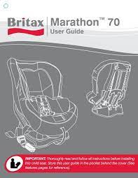 Britax Marathon 70 Instruction Manual