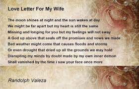 love letter for my wife poem