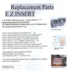 Ez Insert Stove Parts