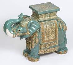 chinese ceramic elephant garden stools