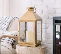 24 Matte Brass Indoor Outdoor Lantern