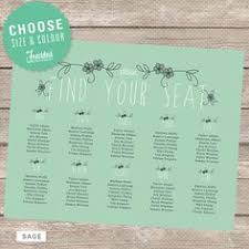 Please Take Your Seat Wedding Seating Chart Printable Any