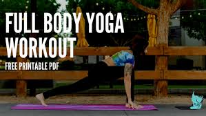 full body yoga workout free printable