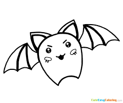 Find more cute bat coloring page pictures from our search. Cartoon Bat Coloring Page Free Printable For Kids
