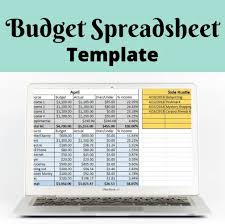 monthly budget template spreadsheet