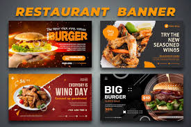 design restaurant banner fast food