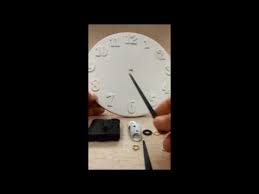 how to assemble clock mechanism hands