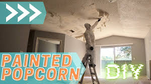 remove painted popcorn ceilings
