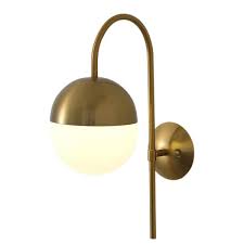 Gold Globe Armed Sconce Wall Sconce