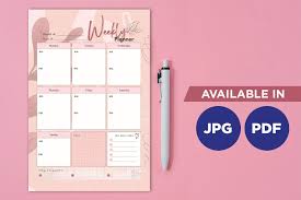 aesthetic planner printable planifier