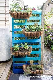 diy pallet vertical herb garden