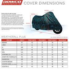 motorcycle cover dowco weatherall