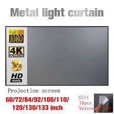 foldable projector screen 4k hd 60 72