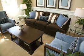 navy blue and brown living room ideas