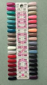 Dnd Daisy Gel Polish Color Sample Chart Palette Display New No 1