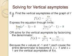 Asymptotes are of three types namely horizontal, vertical and oblique. Calc Project