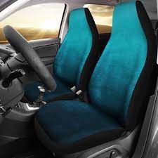 Teal Ombre Watercolor Design Car Seat