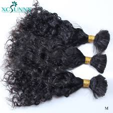 Bulk human hair no weft. Buy Curly Bulk Hair Human Braiding Hair Extensions No Weft Remy Brazilian Bulk Human Hair For Braids 2 3 4pcs A Lot Bundle Xcsunny Cicig
