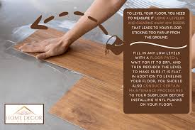 how to level a floor for vinyl planks