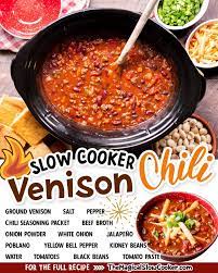 slow cooker venison chili the magical