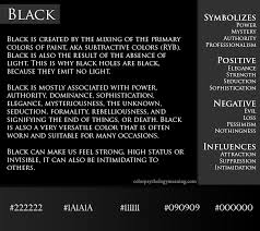 meaning of color black symbolism