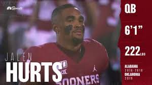Jalen hurts playing for alabama and oklahoma in final college game. Nfl Draft Rumors Patriots Like Oklahoma Qb Jalen Hurts Rsn