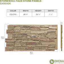 Cascade Stacked Stone Stonewall Faux Stone Siding Panel Colfax