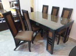 Modern 6 Seater Dining Table Set