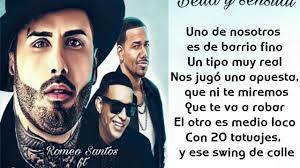 Bella y sensual - Romeo Santos ft Daddy Yankee y Nicky Jam LETRA - YouTube