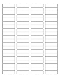 Please test on a plain piece of paper first as various. 1 75 X 0 5 Blank Label Template Ol25