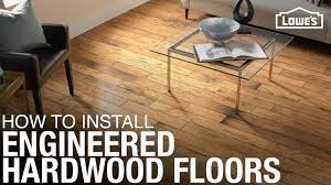 install engineered hardwood flooring