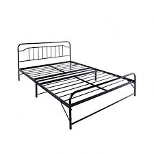 Metal Bed White Frame Durable