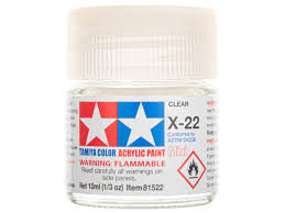 Tamiya X 22 Clear Gloss Acrylic Paint