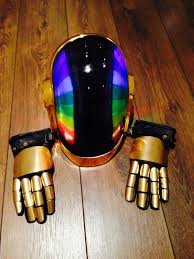 Daft punk helmet (thomas) final! Daft Punk Helmet And Gloves For Sale Daftpunkhelmet